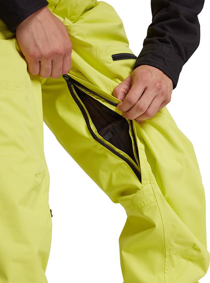 Burton Men's Covert Insulated Ski/Snowboard Pants L Limeade